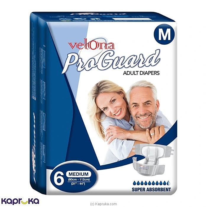 Velona Pro Guard Adult Diapers - 06pcs Pack - Medium