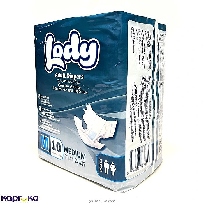 Lody Adult Diapers 10 Pcs - Medium