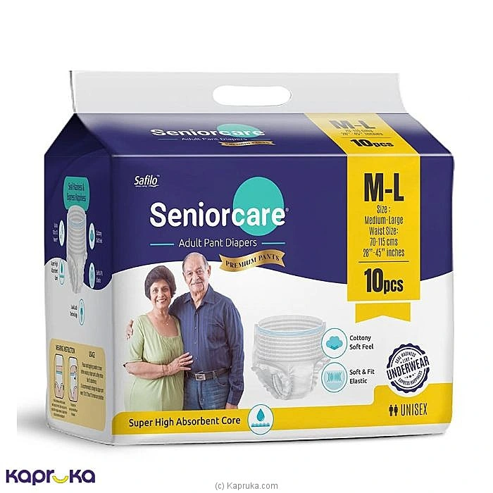 Seniorcare Adult Pant Diapers 10 Pcs M - L