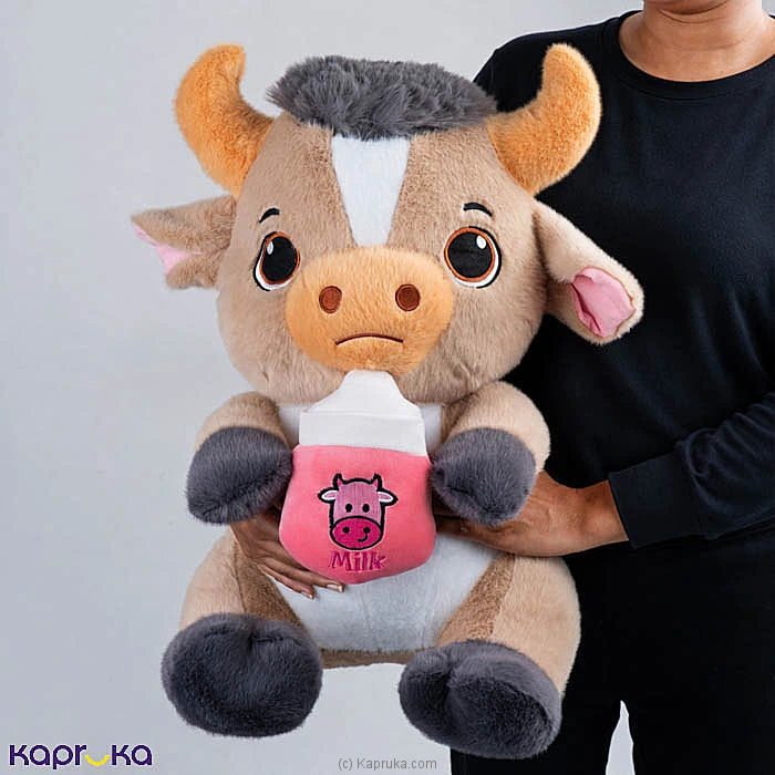 Jumbo MooMoo Milk Buddy Cow Plush Toy - 60 Cm