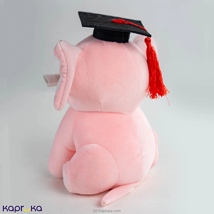 Blush Grad Elephant Teddy - 12 Inch