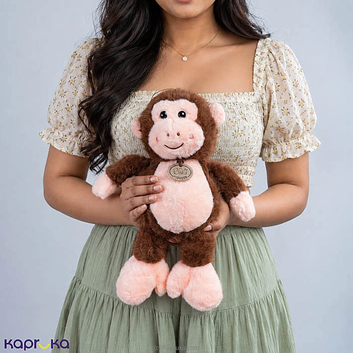 Playful Cheeky Monkey Plush Toy - 12 Inch