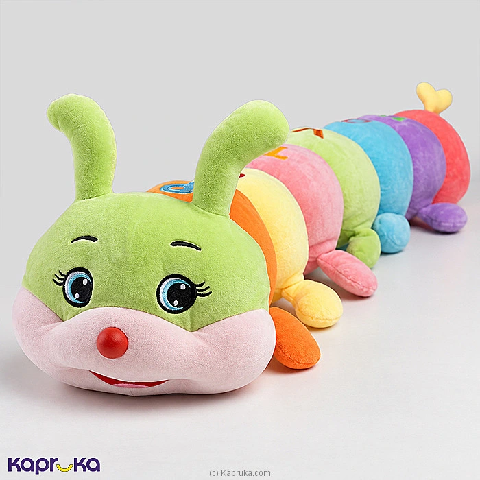 Rainbow Caterpillar Hugging Plush Pillow - 30 Inch