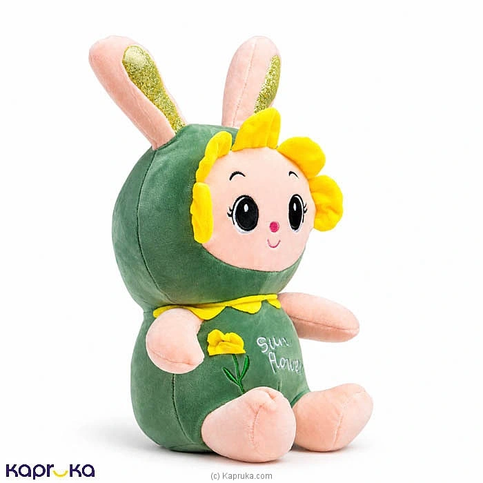 Olive Sunflower Bunny Plush Doll - 12 Inch