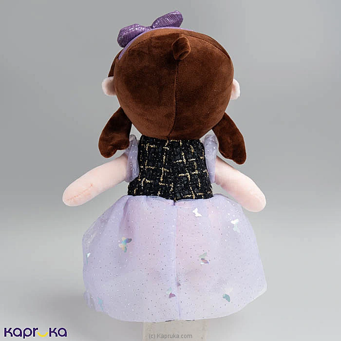 Lily Purple Dress Girl Plush Doll - 17 Inch