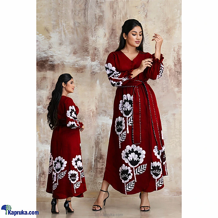 Rayon Batik Overlap Dress