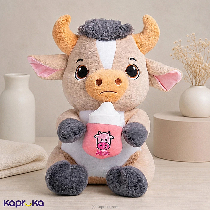 Milky Moo Cuddle Cow Plush Toy - 17 Inch
