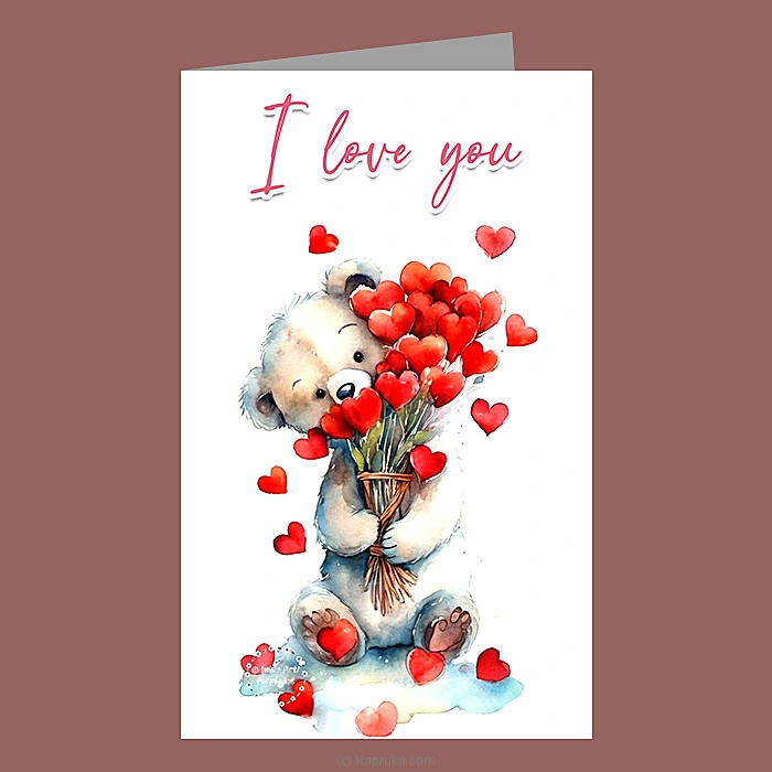   I Love You   Greeting Card