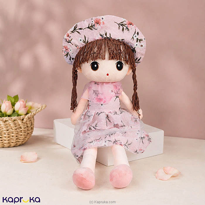The Sweet Floral Beret Sophie - 75cm Soft Plush Doll