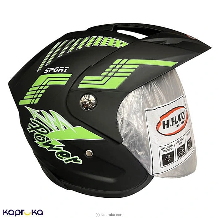 HHCO Helmet Flash Sport Black And Green - 502