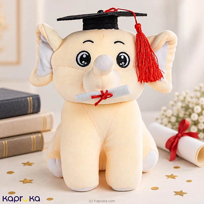Honey Grad Elephant Teddy - 12 Inch