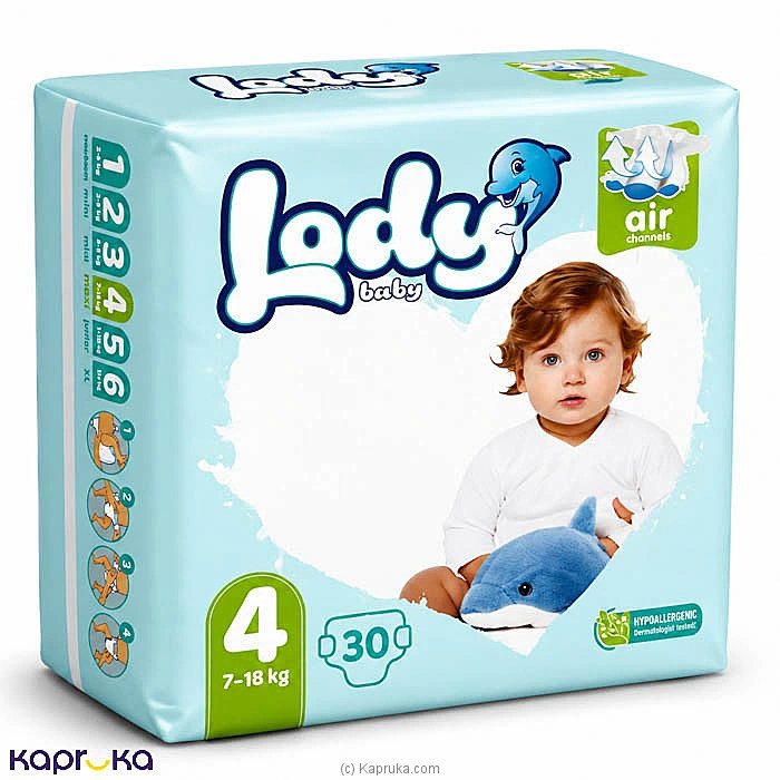 LODY BABY DIAPER 30PCS PACK L