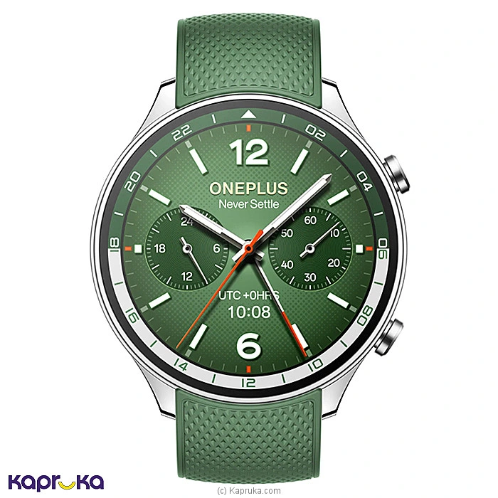 OnePlus Watch 2R Smartwatch - Forest Green   Gray - OPWWE234- GNMTAL