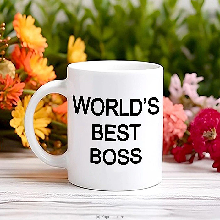 World s Best Boss Printed Ceramic Mug