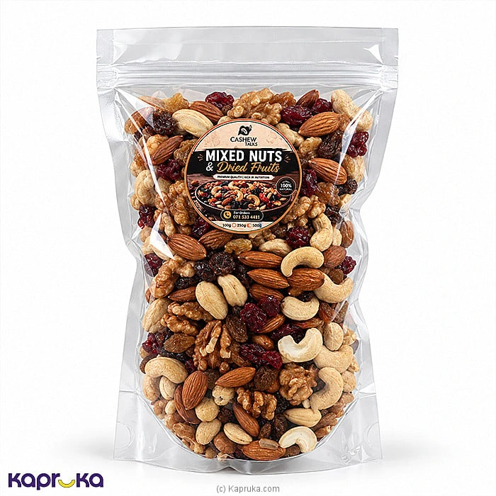 Cashew Talks Mixed Nuts With Dry Fruits Zip Lock Bag 500g