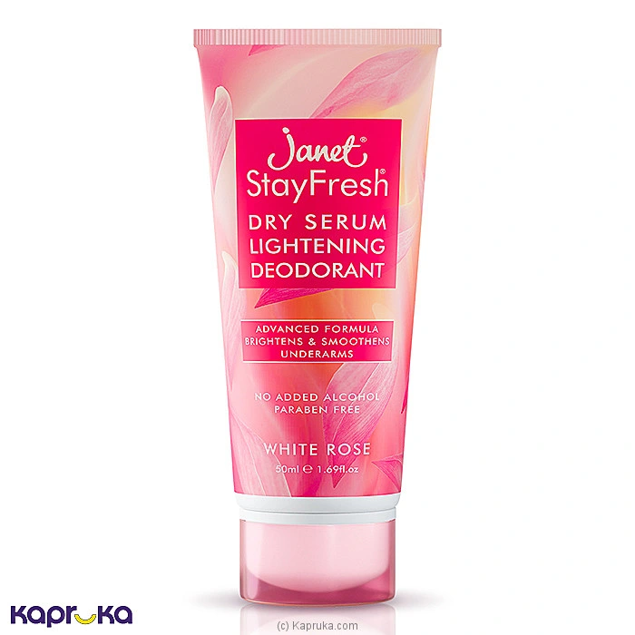 Janet White Rose Dry Serum Lightening Deodorant 50ml
