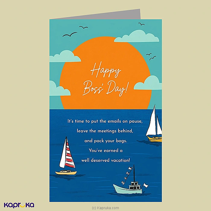  Happy Boss s Day   Greeting Card