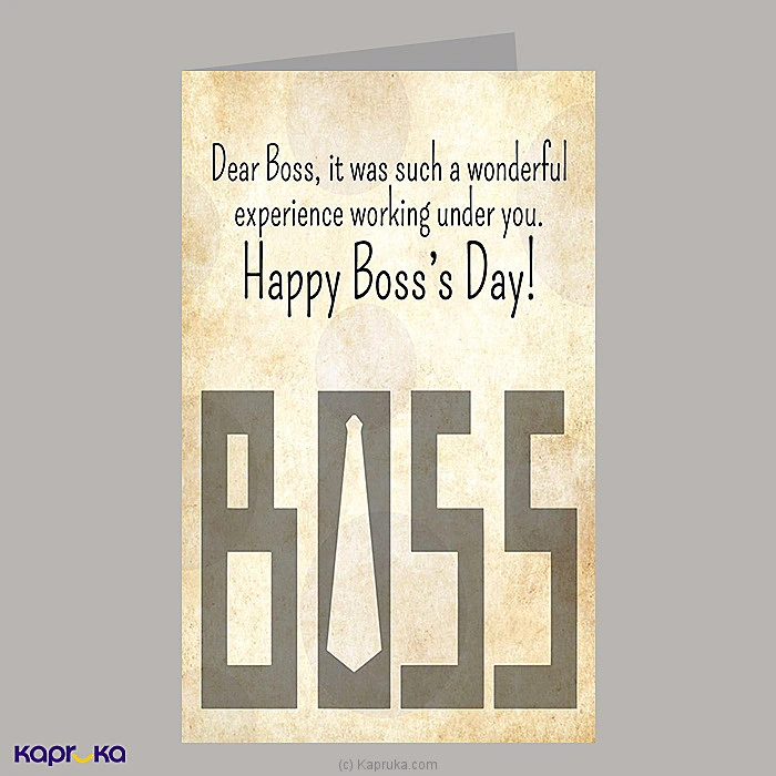   Happy Boss s Day   Greeting Card