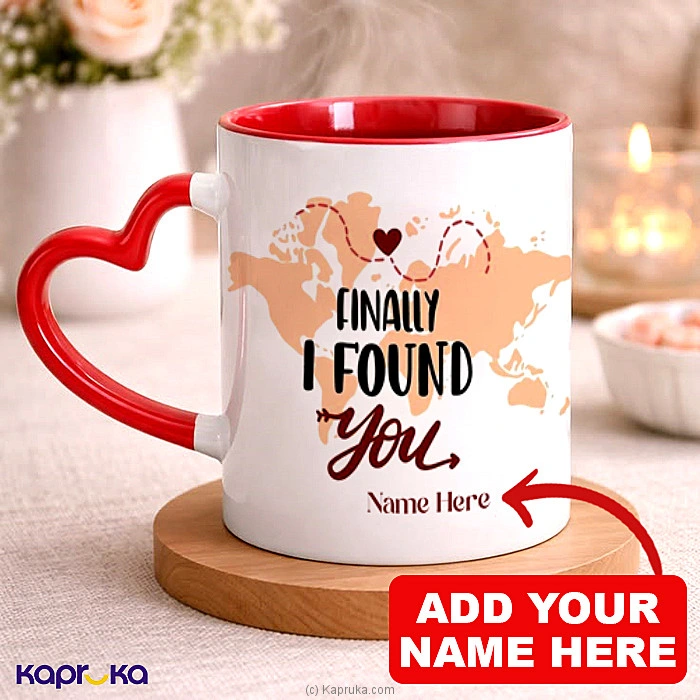 Personalized   Finally I Found You   Red Color Mug For Lover 11oz