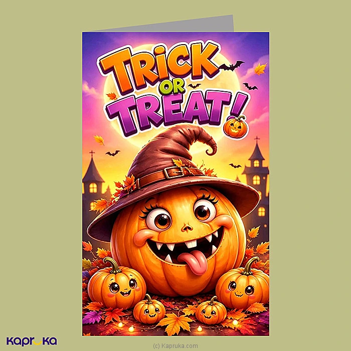 Trick Or Treat Halloween Greeting Card